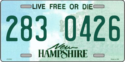 NH license plate 2830426