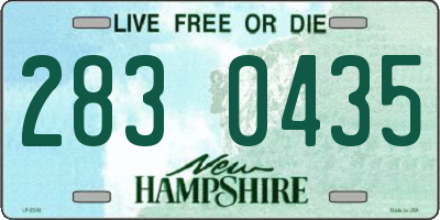 NH license plate 2830435