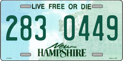 NH license plate 2830449