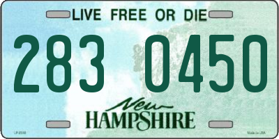 NH license plate 2830450