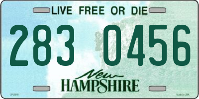 NH license plate 2830456