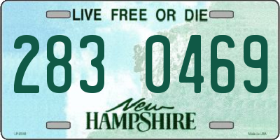 NH license plate 2830469