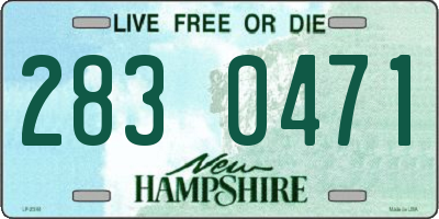 NH license plate 2830471
