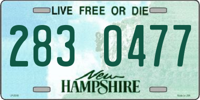 NH license plate 2830477