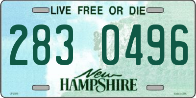 NH license plate 2830496