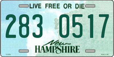 NH license plate 2830517