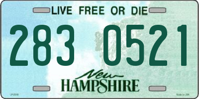 NH license plate 2830521