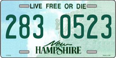 NH license plate 2830523