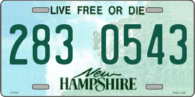 NH license plate 2830543
