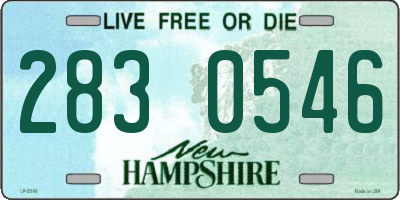 NH license plate 2830546