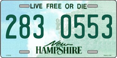 NH license plate 2830553