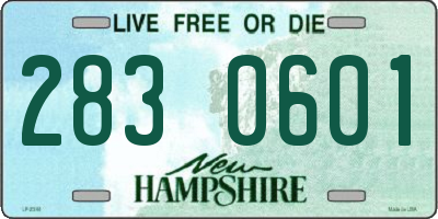 NH license plate 2830601