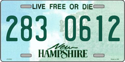 NH license plate 2830612