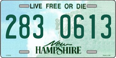 NH license plate 2830613