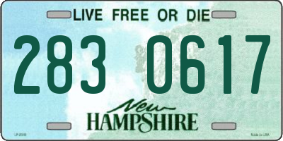 NH license plate 2830617