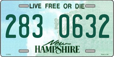 NH license plate 2830632