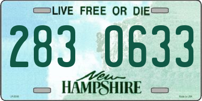 NH license plate 2830633