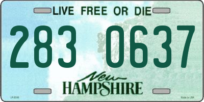 NH license plate 2830637