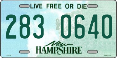NH license plate 2830640