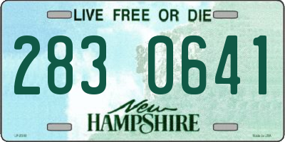 NH license plate 2830641