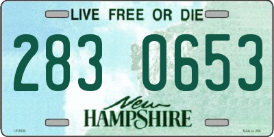 NH license plate 2830653