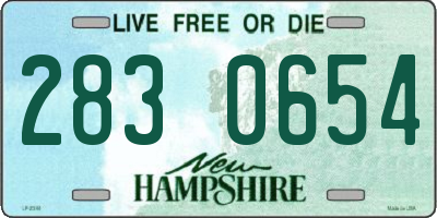 NH license plate 2830654