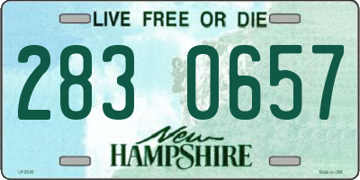 NH license plate 2830657