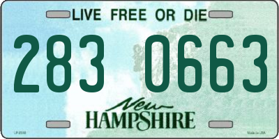 NH license plate 2830663