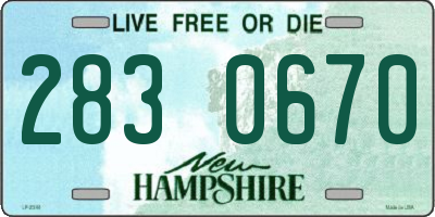 NH license plate 2830670