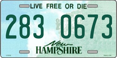 NH license plate 2830673