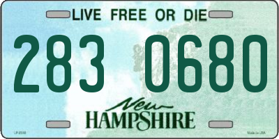NH license plate 2830680