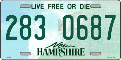 NH license plate 2830687