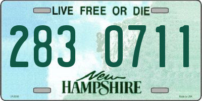 NH license plate 2830711