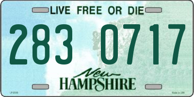 NH license plate 2830717
