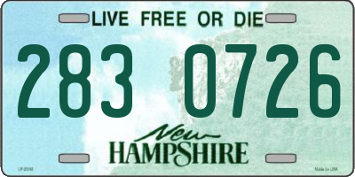 NH license plate 2830726
