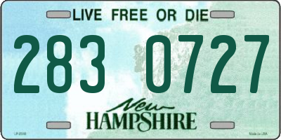 NH license plate 2830727