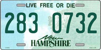 NH license plate 2830732