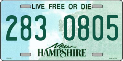NH license plate 2830805
