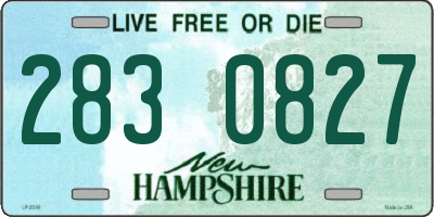 NH license plate 2830827