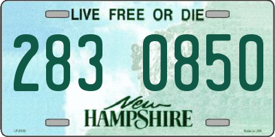 NH license plate 2830850
