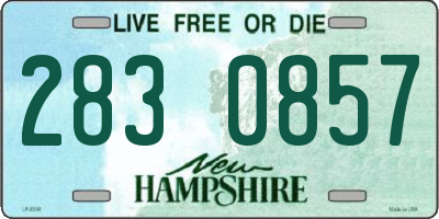 NH license plate 2830857