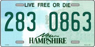 NH license plate 2830863