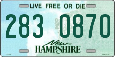 NH license plate 2830870