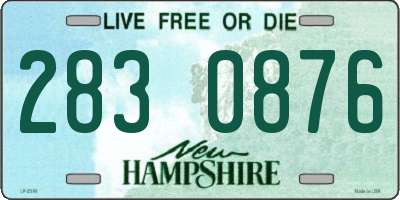 NH license plate 2830876