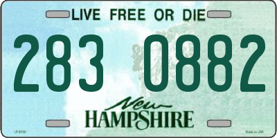 NH license plate 2830882