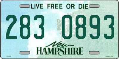 NH license plate 2830893