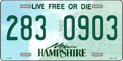 NH license plate 2830903