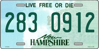 NH license plate 2830912