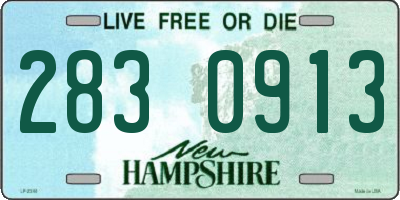 NH license plate 2830913