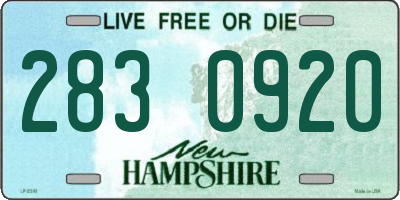 NH license plate 2830920